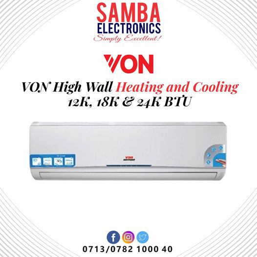 SambaElectronic's tweet photo. Early #ramadan #offer while stocks #last #SambaElectronics
VAA244HMW R410A High Wall Heating and Cooling 24K BTU
#Quality is assured (with warranty)
Visit our Shop opposite Mombasa Library
Call 0713 1000 40 / 0782 1000 40
#ramadan2021 #Ramadan #RamadanMubarak
#SambaElectronics https://t.co/6vnORKKNHs