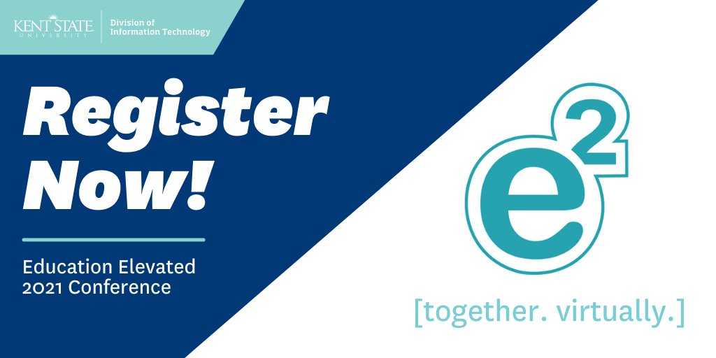 Faculty and staff, join us for the 3rd Annual Education Elevated (e2) Conference this Friday, March 26th. It will be a virtual half day full of speakers, solution partners, and your brilliant ideas! For more information and to register visit kent.edu/e2