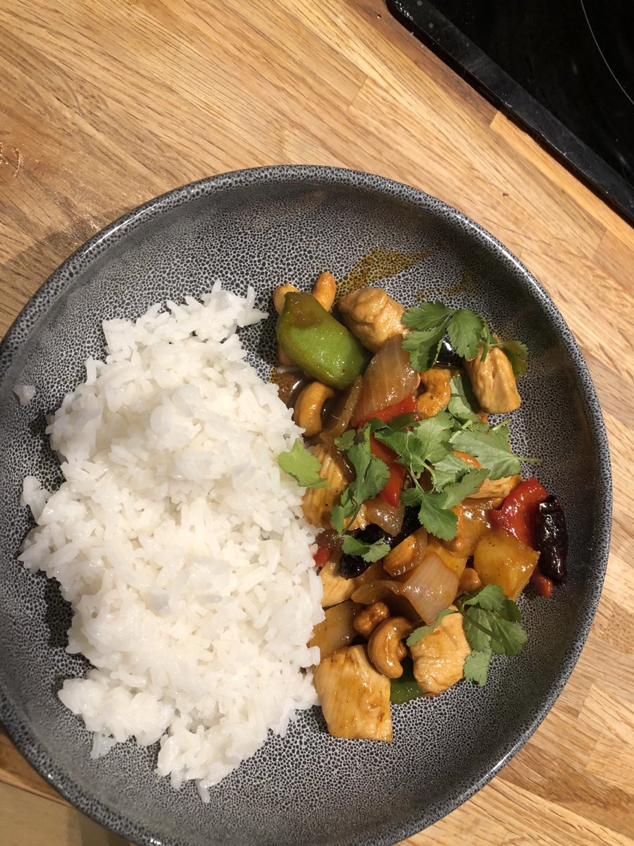 Rustyballs7's tweet image. Thai chicken and cashew nuts for lunch! Winning!