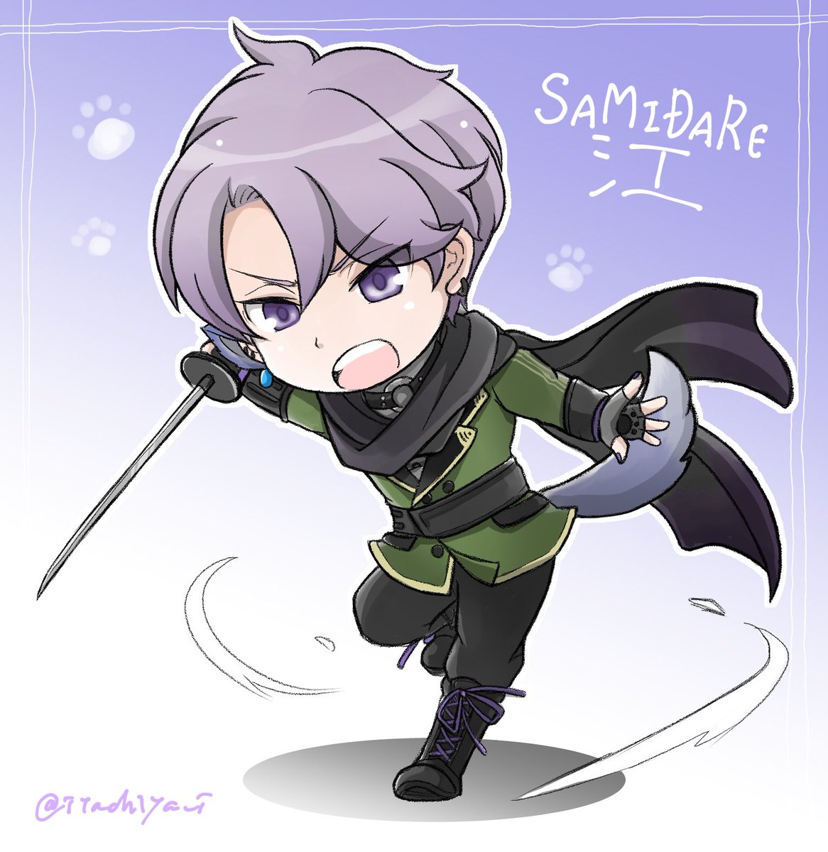 #見た人も無言でちびキャラを貼る 