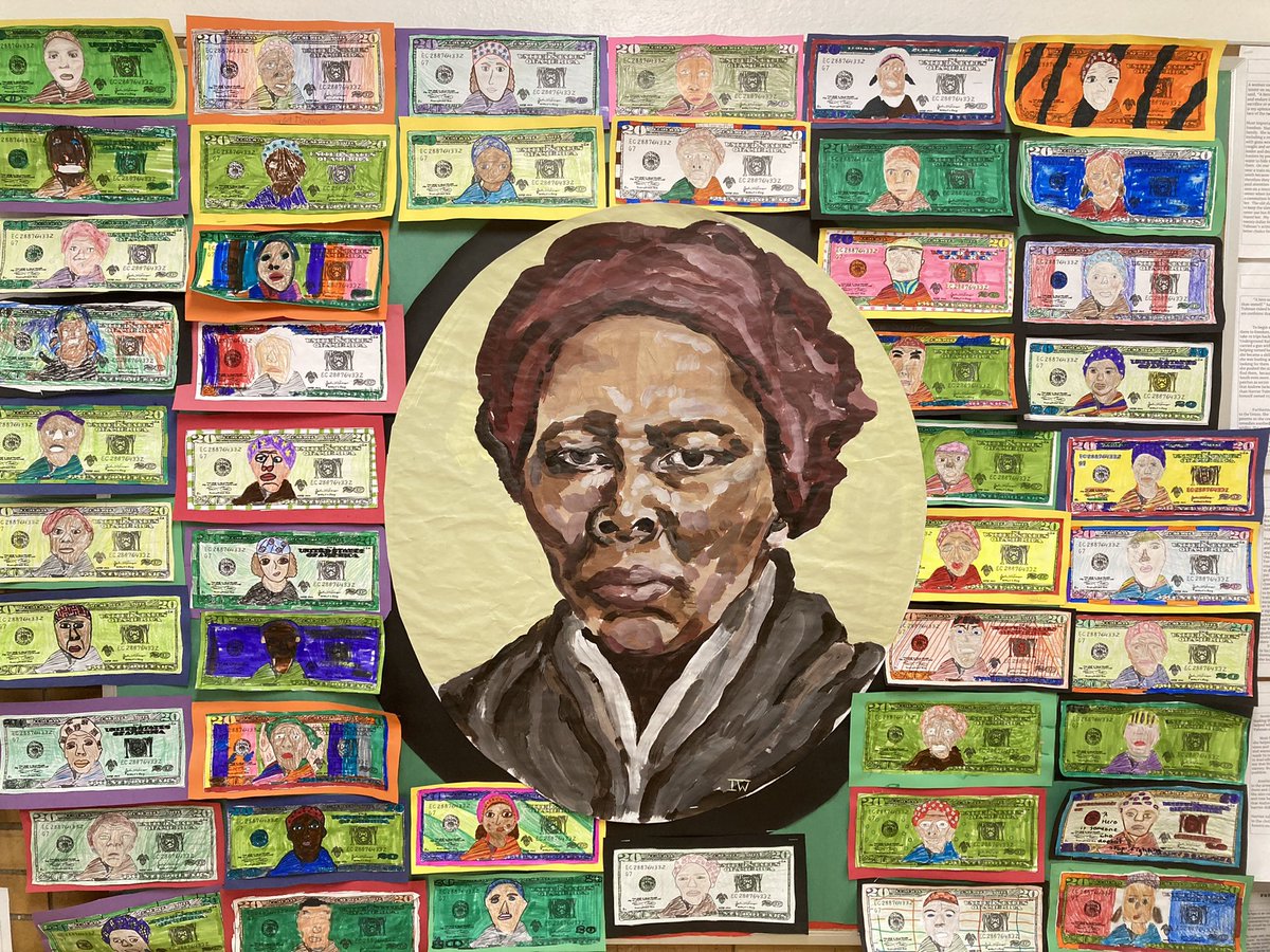 Mr. Wilhelmy’s Fourth Graders Studying Harriet Tubman! Great $20.00 Bill Bulletin Board! <a href="/RrCitySchools/">Rocky River City Schools</a>