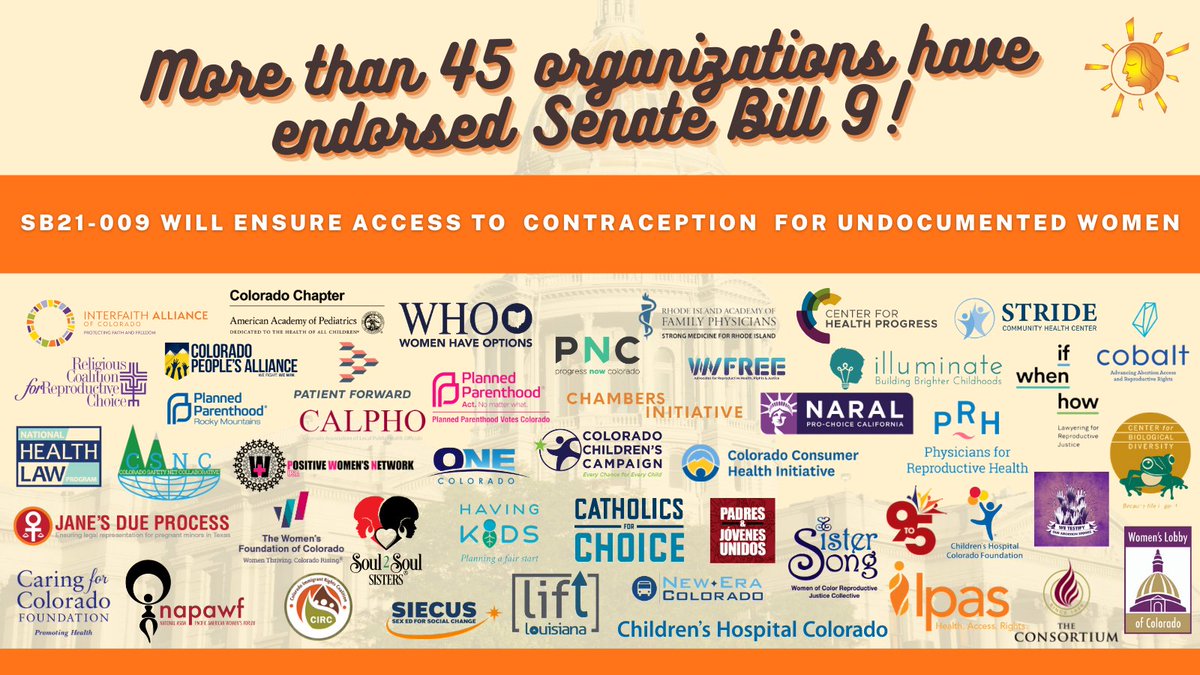SisterSong_WOC's tweet image. SisterSong is proud to join more than 45 organizations speaking out in support of #SB9, a bill led by @colorlatina which would enhance access to contraception for people who use Medicaid, including ensuring coverage for undocumented people. #COleg #RJallday