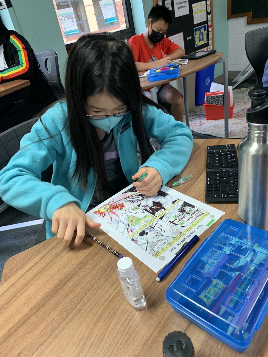 pinkgraves's tweet image. Reading comics AND doing math? Yes please! #identifyingangles #75019math #cisdbettertogether #cisdourstory
