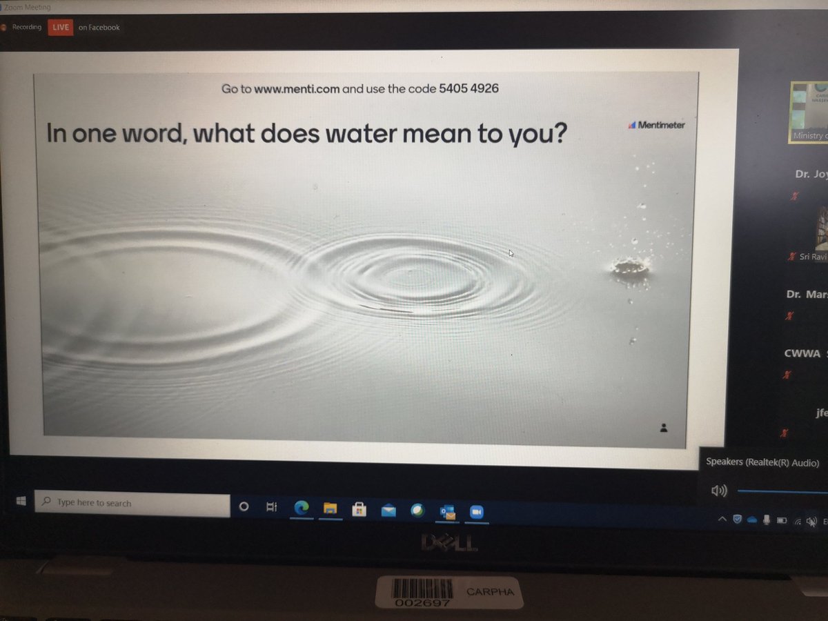 CARPHAExDir's tweet photo. We are live!!!!
Caribbean Water and Waste Water Association @cwwa_caribbean is hosting a panel discussion to celebrate #WorldWaterDay @CARPHA1 is pleased to discuss the value of water from the public health perspective. https://t.co/lqBJJ0edHQ