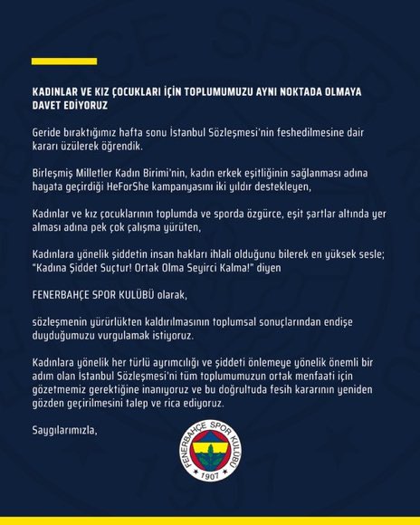 atesbakan1's tweet photo. Susmanın kolay olduğu dönemler vardır!
O günlerde konuşabilenler, ülkenin geleceğini aydınlatır!
Fenerbahçe, “fener” olmaya devam ediyor... https://t.co/YVdTS1tKLt
