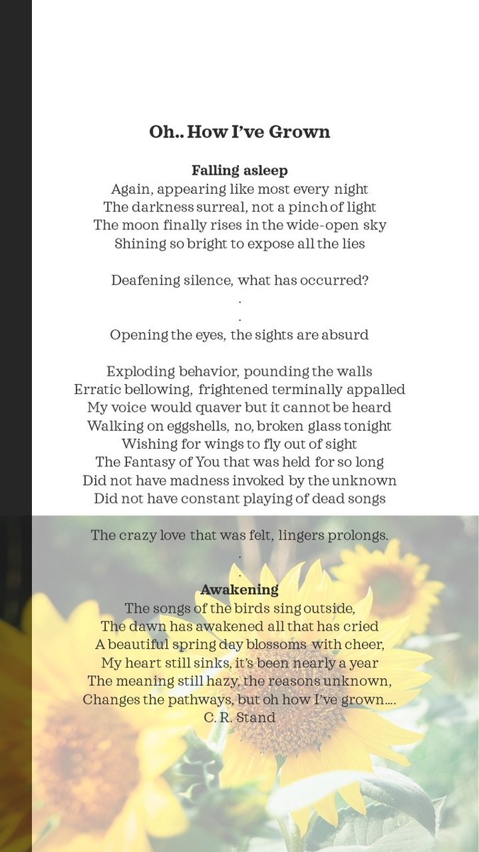 Chatoyantbliss's tweet image. Falling asleep
Again, appearing like most every night
The darkness surreal, not a pinch of light
The moon finally rises in the wide-open sky

#ProjectFairyTale #amwriting #MoonMystic #BardBits #MadVerse #vss365 #MarchOfTheWhumps #PainfulPrompts #MondayFic #BardBits