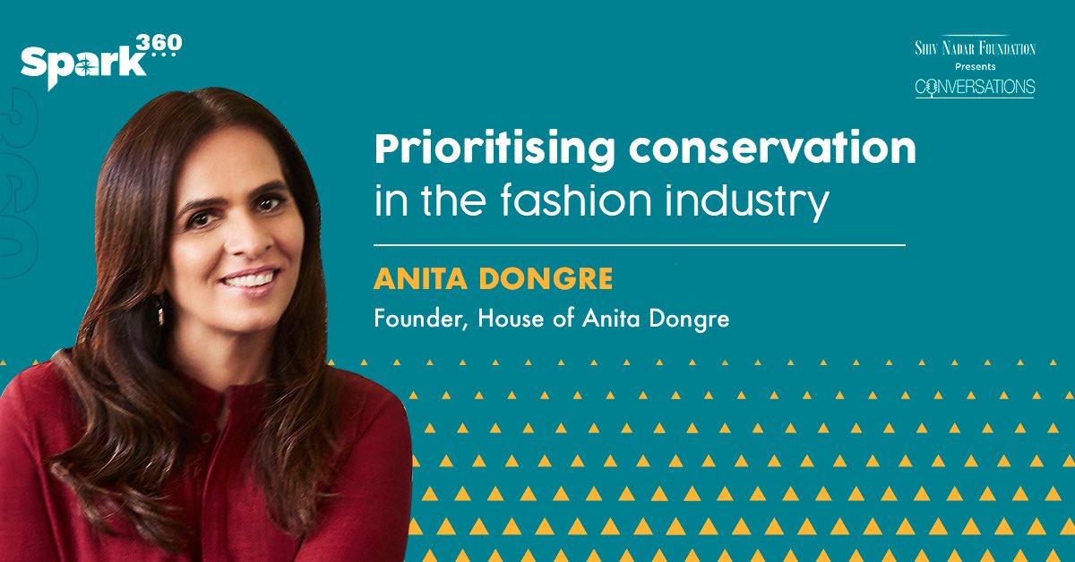 ShivNadarFDN's tweet photo. Do fashion designers consciously think about animal and environment conservation? The answer is yes! Stay tuned for the next spark360 video and catch Mrs. @anitadongre, Founder of House of Anita Dongre, talk about the same. #SNFConversations #Spark360 https://t.co/BxMAOhF6Ev