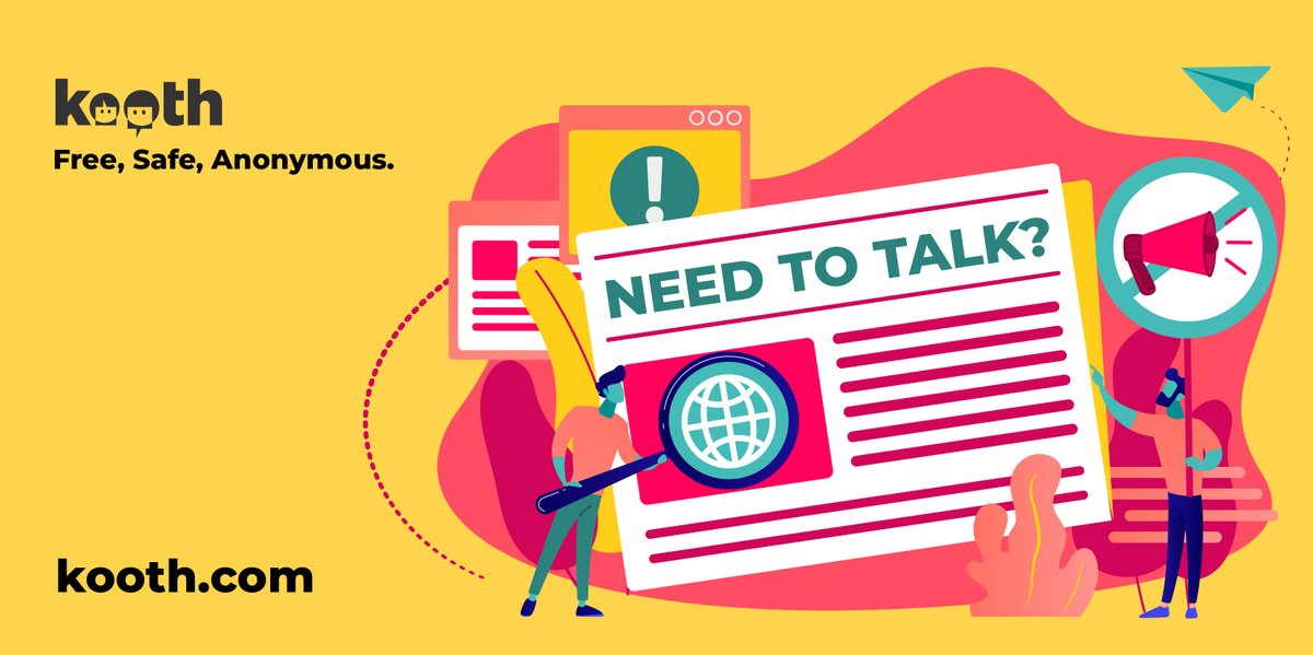 We know it's been a hard week in the news, if you or a young person you know are finding it difficult to process recent events, our team here at kooth are here to help with free, anonymous and safe online mental health support. #mentalhealthmatters