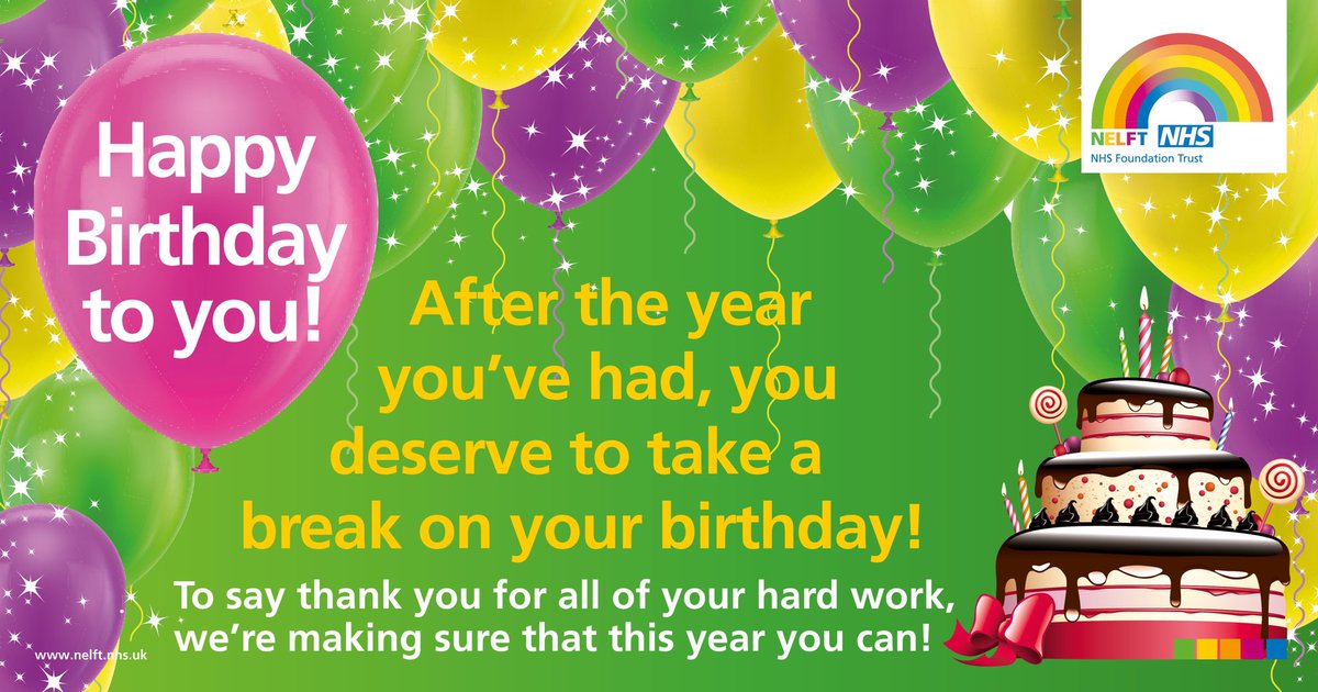 Have you heard????? 

🎂🎉 🥳 🎁 🎂🥳🎁 🎉 💃🎂🎈

To say thank you for your continued hard work and dedication over the past year, we will be giving all staff an extra day’s leave on their birthday! 

🎂🎉 🥳 🎁 🎂🥳🎁 🎉 💃🎂🎈