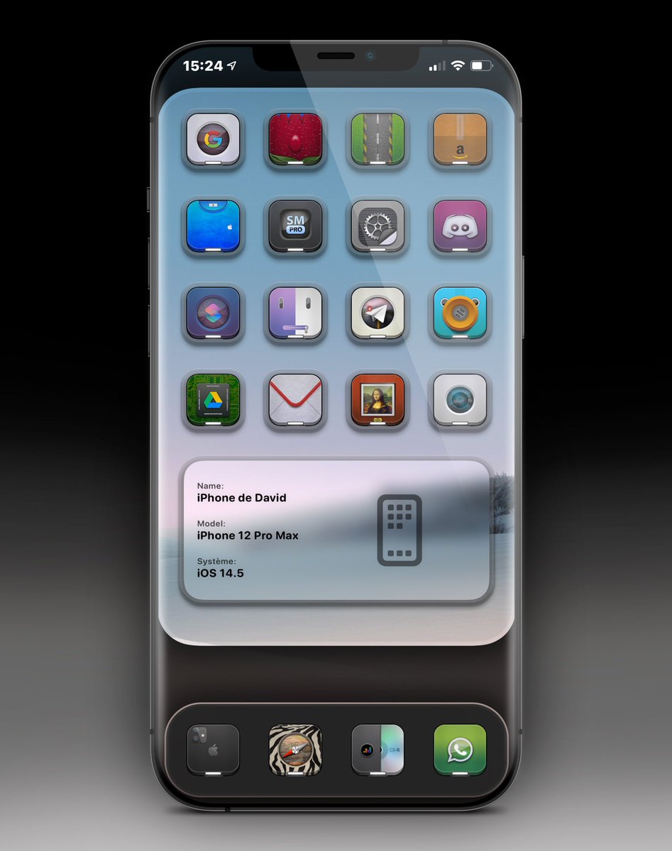 TeboulDavid1's tweet photo. Afternoon dress up โก๏ธ๐ด
.
.
๐ Icons @Attairdu57slm & @MtK__Design
๐ Home Screen creator @Polyphian
๐ #transparentwidget @xDEHANG
.
.
#iPhone12ProMax
#ios14homescreen
#ios14icons
#nojailbreak
#wallpaper
@JunesIphone #screenshotx
#iOS145 https://t.co/z0IZR6gby1