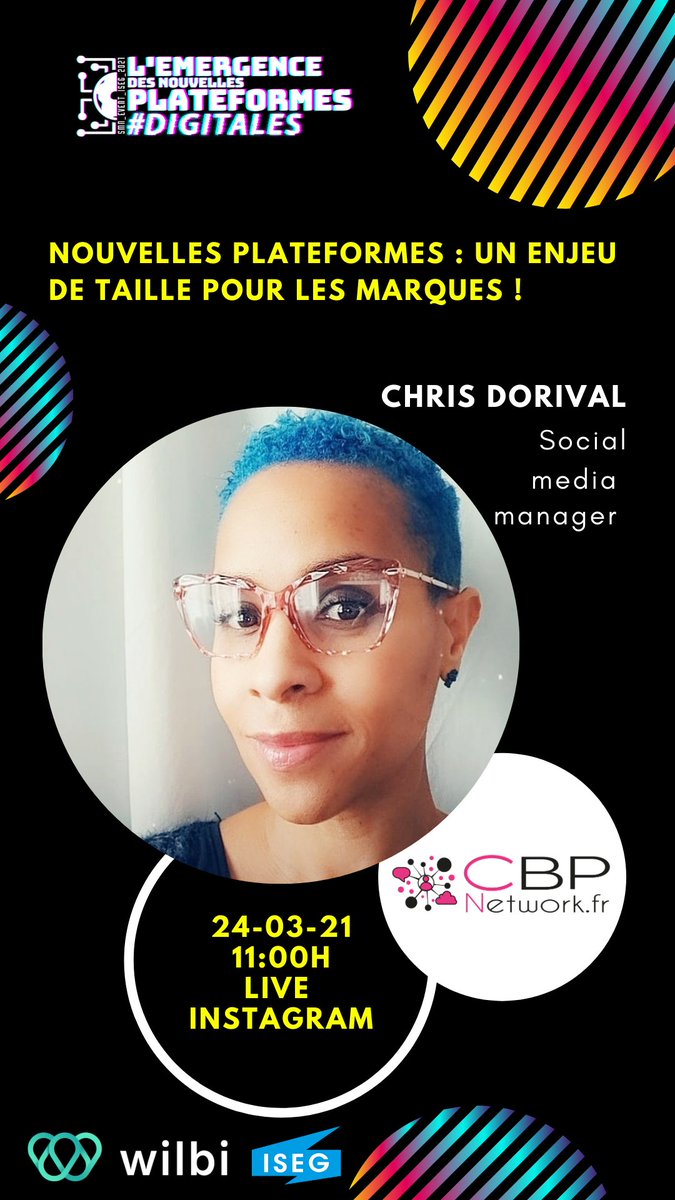 Chrisblackpink's tweet photo. 🎦 #SaveTheDate 🗓 24.03.21 à ⏰ 11.00 ds le cadre de la [SEMAINE #PUBCOMMEDIAS] organisée par l'@isegmcsto. Retrouvez-moi pour une conférence #InstaLive  🔗 isegmcsto, sur les "Nouvelles plateformes, un enjeu de taille pour les marques" #talk 🗣🔜 #socialmedia #branding https://t.co/Ce4iF0lzzF