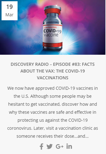 Office of Research (@mcw_research) on Twitter photo #ICYMI Dr. Kristin Busse on <a href="/CTSIWI/">CTSI of Southeast WI</a> Discovery Radio - 👉 "Facts About the Vax: The COVID-19 Vaccinations"
ctsi.mcw.edu/blog/news-even… #ICYMI Dr. Kristin Busse on <a href="/CTSIWI/">CTSI of Southeast WI</a> Discovery Radio - 👉 "Facts About the Vax: The COVID-19 Vaccinations"
ctsi.mcw.edu/blog/news-even…