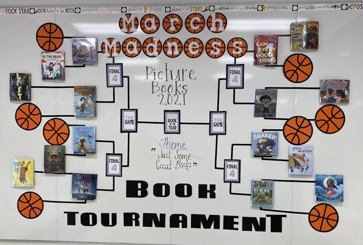 MrsMaynor2ndgr's tweet photo. March Book Madness continues with the Elite 8 @BuckhornCreekES #MaynorsMasters #marchbookmadness2021 https://t.co/OizPGBfWds