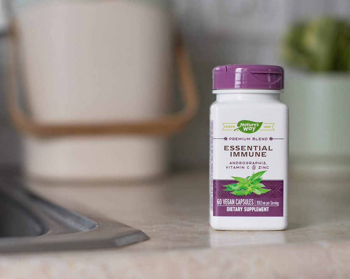 NaturesWayBrand's tweet photo. Support a #healthy #immune system with Essential Immune, containing vitamin C, zinc, and Andrographis extract.* 💪
Shop here → https://t.co/ZU2NrBCrHk #andrographis #herbs #mywaytowell https://t.co/wnVSmJkJoz