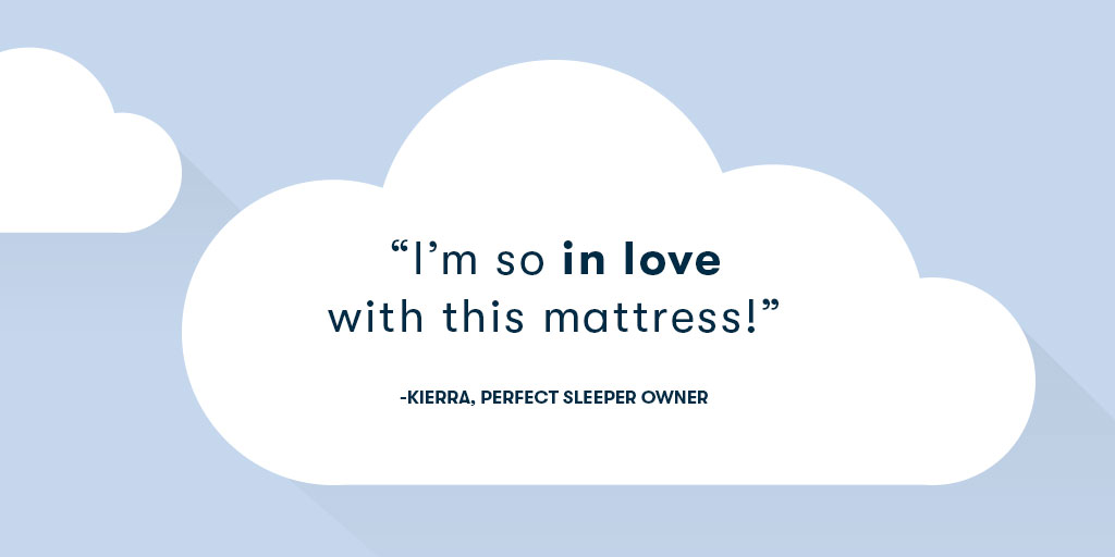 SertaMattresses's tweet photo. We love that you love your new bed! Sweet dreams, Kierra! #AlwaysComfortable #CozywithSerta https://t.co/czgY9KIrlq