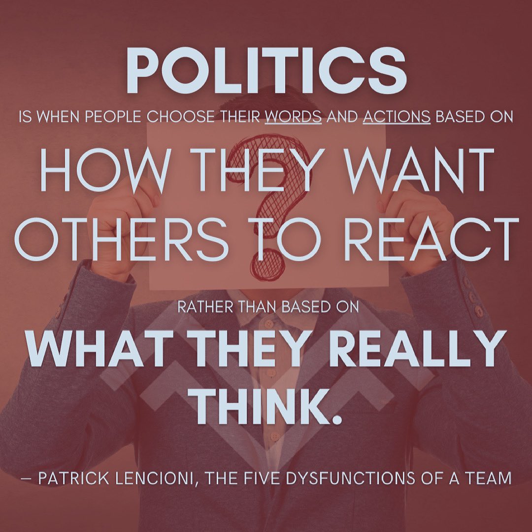 JoshTheMaven's tweet photo. A book that I've discovered this year and absolutely love for how it spells out the pitfalls surrounding teamwork and transparency when people try to work together in groups is Patrick Lencioni's "The Five Dysfunctions of a Team." Great teams are rare. It is far easier to...(1/8) https://t.co/KE7lSDhVdp