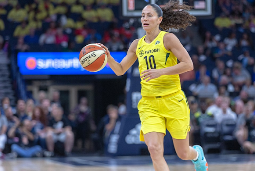 "To me, she's the most exciting player in college basketball right now." -Sue Bird on Caitlin Clark

Clark scored 23 points and had seven rebounds and seven assists in No. 5 seed Iowa's 87-72 win over No. 12 Central Michigan.