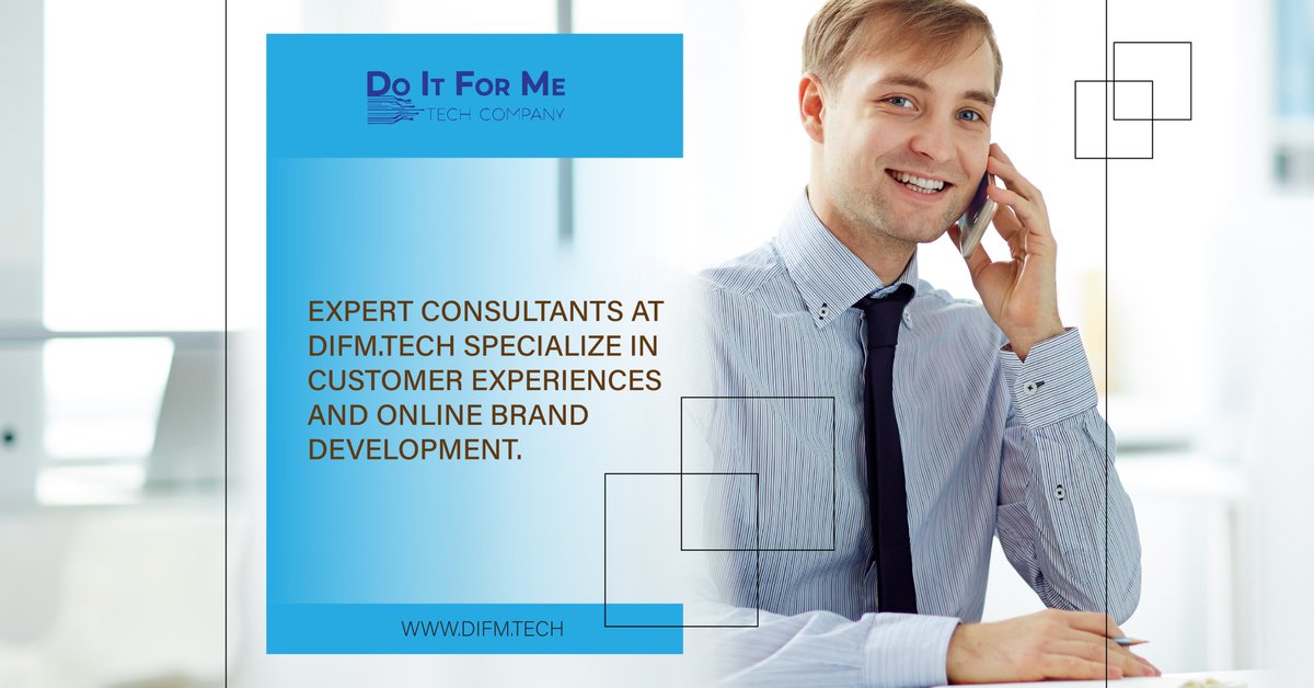 difm_llc's tweet photo. Expert consultants at https://t.co/uFwHrDB2l3 specialize in #customerexperience and online #brand development. We deliver digital solutions with the latest #technology and #AffordablePricing plans to help #Business in building a strong #onlinepresence.
#difmtech #doitforme #tech https://t.co/so0VBnvkCc