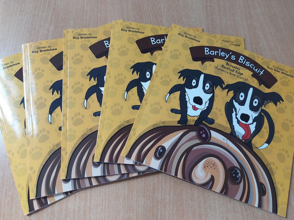 🐕 Meet Barley &amp; Basil! Stars of the new Barley's Biscuit children’s book series written by local author Roy Bradshaw + illustrated by <a href="/Toni_S_Williams/">Toni Sian Williams</a>. Request a library copy here: orlo.uk/7ZVFk and follow their adventures at local beauty spot, Benthall Edge.