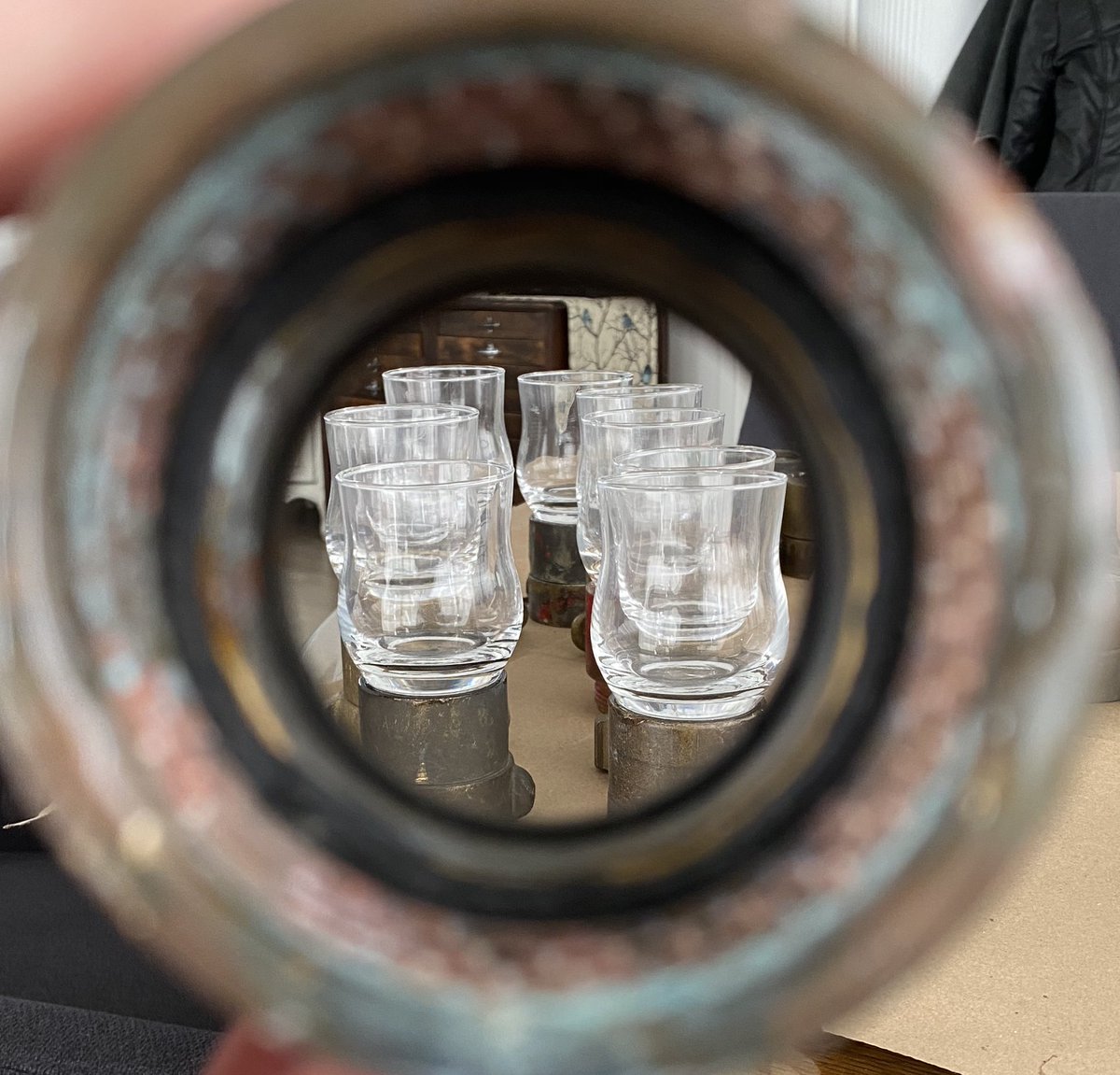 PastIntoNew's tweet image. Loving this cool look of our 38 mm ( babies) candleholders. It was taken through a coupler. These are great on the patio or in the house. #firehosecandleholder #hosecandleholder #pastintonew