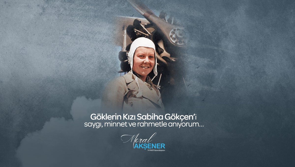 Cumhuriyetimizin azimli ve cesur kadını,

Başarılarla dolu hayatıyla Türk kadınlarına ilham olan #SabihaGökçen’i vefatının yıl dönümünde saygı, rahmet ve minnetle anıyorum.