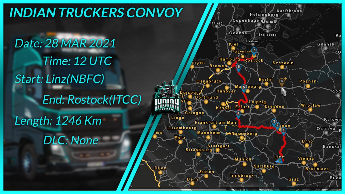 itvtc2020's tweet photo. We hereby announce that INDIAN TRUCKERS will be hosting there 2nd Public convoy on 28th March 2021 which is going to be held in a Public server named Simulation 2.
DISCORD- https://t.co/NO0Op4Ta9c
Please Mark your presence for the Convoy here- https://t.co/u3wCg6oGP6
ITVTC https://t.co/R0W0CUR2yQ
