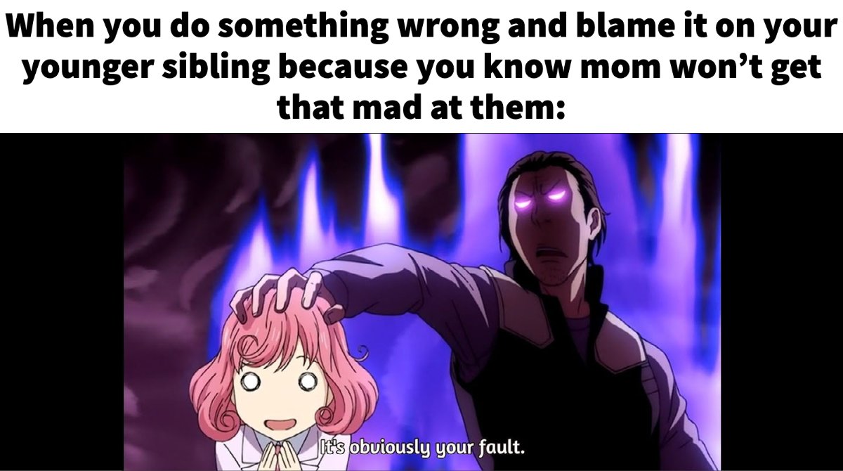 rightstufanime's tweet photo. They are always able to get away with things you can't 👿
#anime #manga #norgami #animememe #meme 
https://t.co/XZLRwiv3B0 https://t.co/KrPVcr9FOH