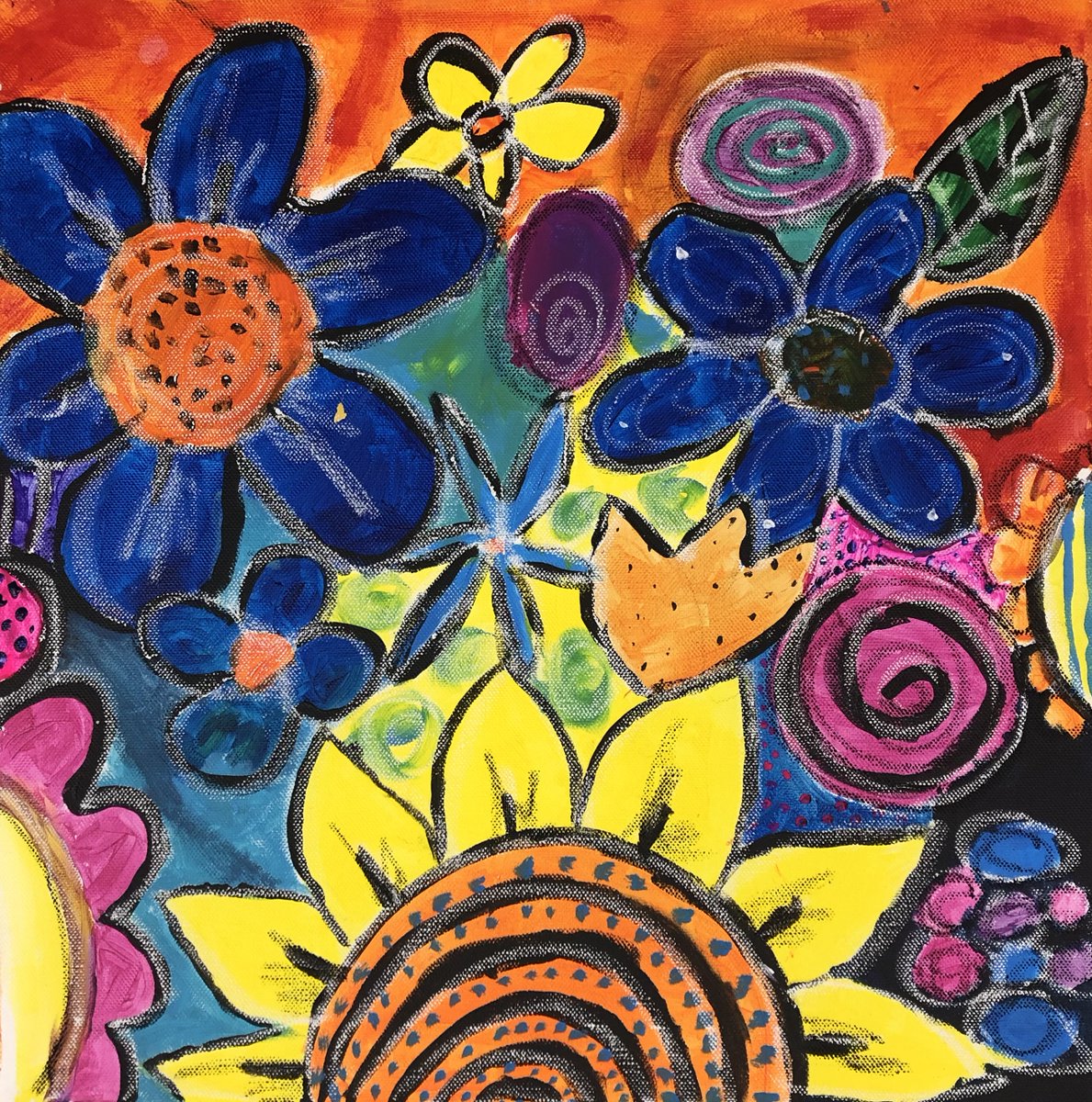 standrews1899's tweet photo. Have a look at some of the collaborative paintings the Middle School boys have been working on to send to the Margaret Bahen Hospice this week. They have dedicated a wall there to display our students' artwork.🖌🎨 #CommunityGiving #boysofSAC https://t.co/WKU46xeJ5j