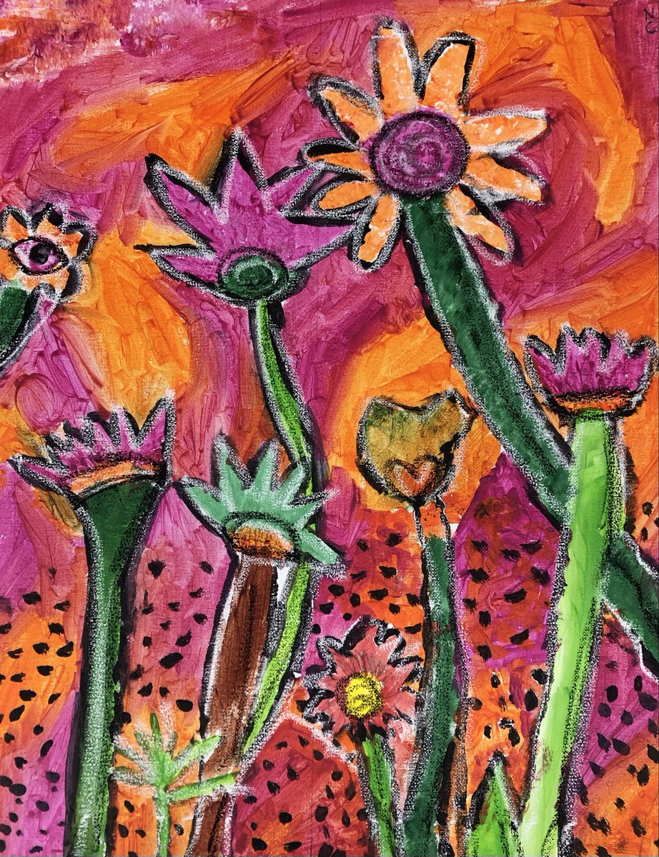 standrews1899's tweet photo. Have a look at some of the collaborative paintings the Middle School boys have been working on to send to the Margaret Bahen Hospice this week. They have dedicated a wall there to display our students' artwork.🖌🎨 #CommunityGiving #boysofSAC https://t.co/WKU46xeJ5j