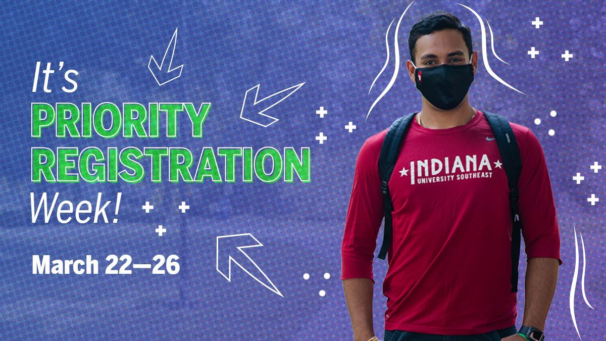 It's Priority Registration Week! Register this week to get the schedule you want. See a step-by-step guide on planning your schedule and registering for classes 
➡  ius.edu/register