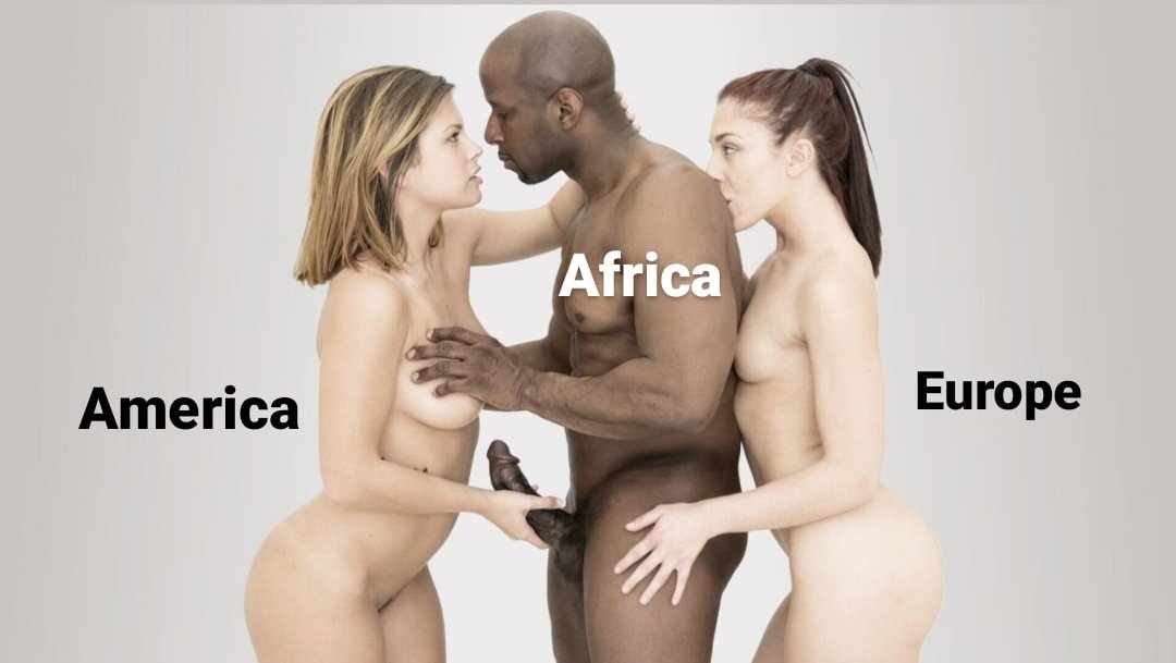 RacismSolutions's tweet photo. Contemporary international relations summarized in one pic. 
#whiteextinction #blacksurpremacy #interacial #BreedBlackOnly https://t.co/TSASbynYJf