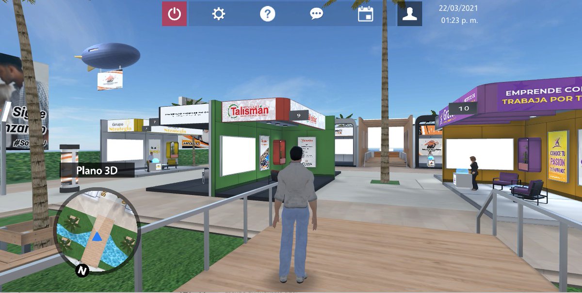 ubjpuebla's tweet photo. ¡Disfruta de la plataforma 3D del Congreso #FuturaUBJ! Recorre todos los espacios: recepción, auditorio principal, salón social, pabellón exterior y los stands de nuestros patrocinadores 🙂 https://t.co/aF6e8McGi0