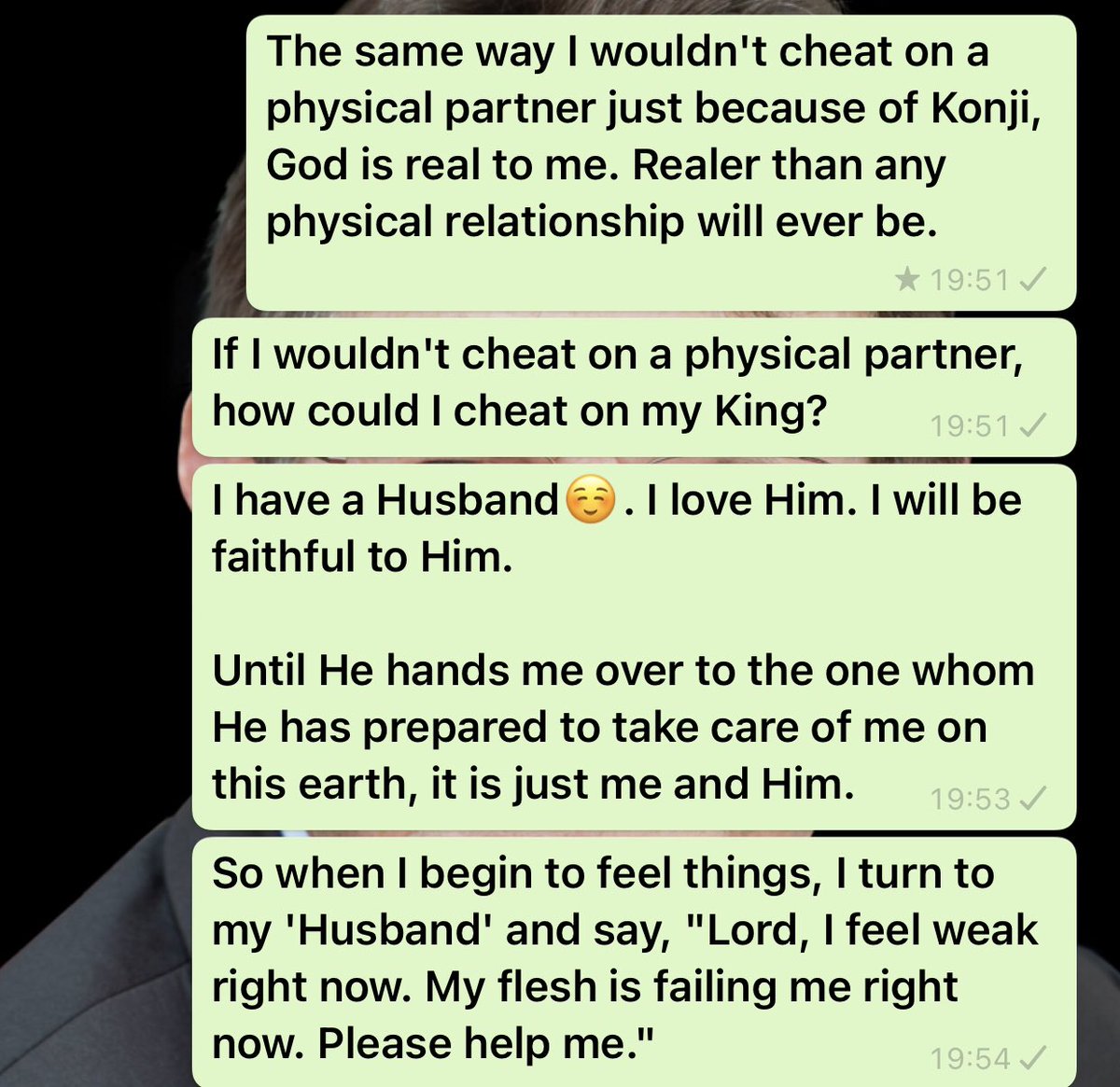 ebeletheservant's tweet photo. How I deal with konji (sexual urges). https://t.co/8F5D0NDTTu