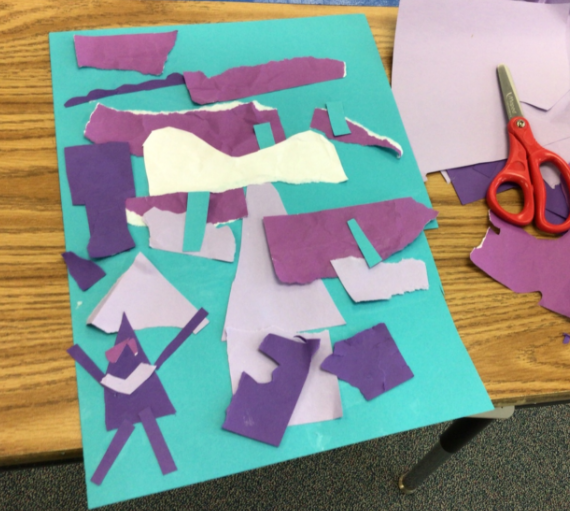 Would you choose to create a digital collage or one with paper? These KWB masterpieces are coming along nicely.  #kwbpride #choiceart #hybridlearning <a href="/APSArts/">APS Arts Education</a> #teachingforartisticbehavior