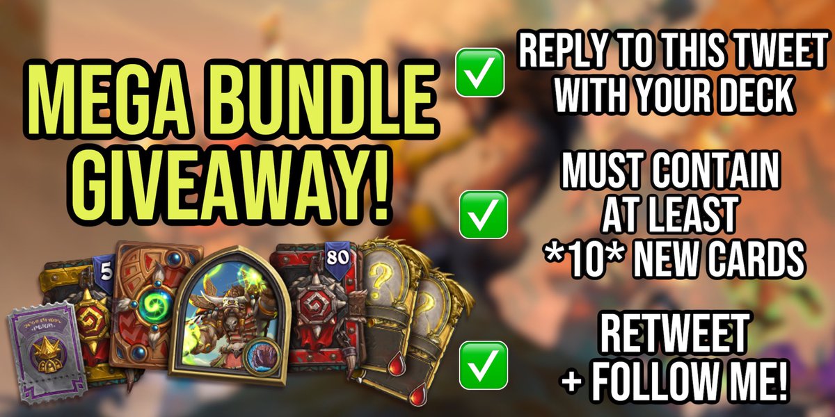 Alliestrasza's tweet image. THEORYCRAFTING CONTEST! ✨

I will be playing one of YOUR decks live on my theorycrafting stream tomorrow, March 23rd @ 9AM PST. 

FOLLOW THESE INSTRUCTIONS TO ENTER 👇🏻👇🏻👇🏻

Thank you blizzard for providing the code!