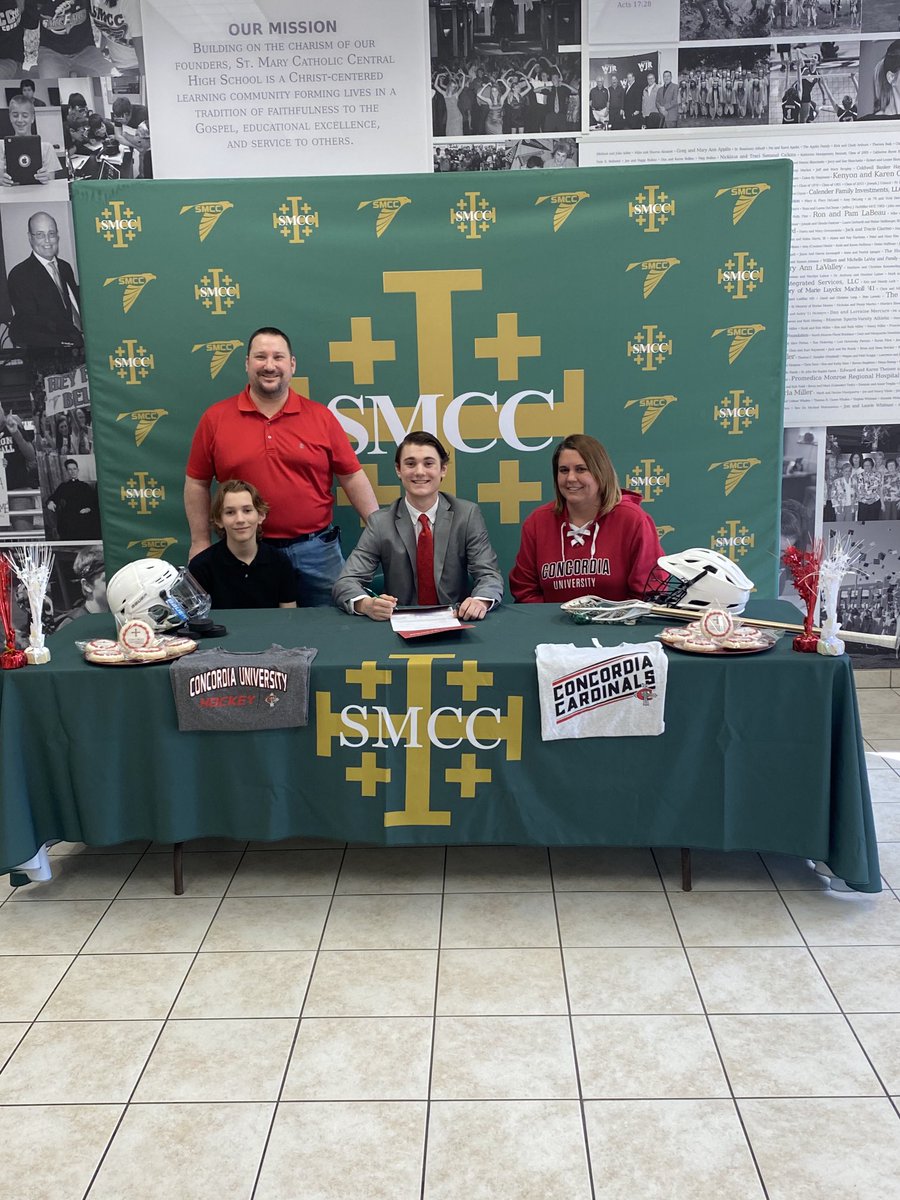 AthleticsSMCC's tweet photo. Congratulations to Brenden Murray on his commitment to continue his education at @CUAACardinals and play Hockey & Lacrosse! Best of luck in your future! #Falcon4Ever https://t.co/H5zLhwRV79
