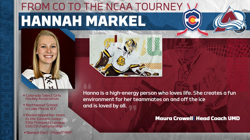 AvsYouthHockey's tweet photo. These three ladies that grew up playing hockey in Colorado have made it to the NCAA Championships with their respective teams! Way to go ladies! 

#GenderEqualityMonth https://t.co/vUDCHcJPUW