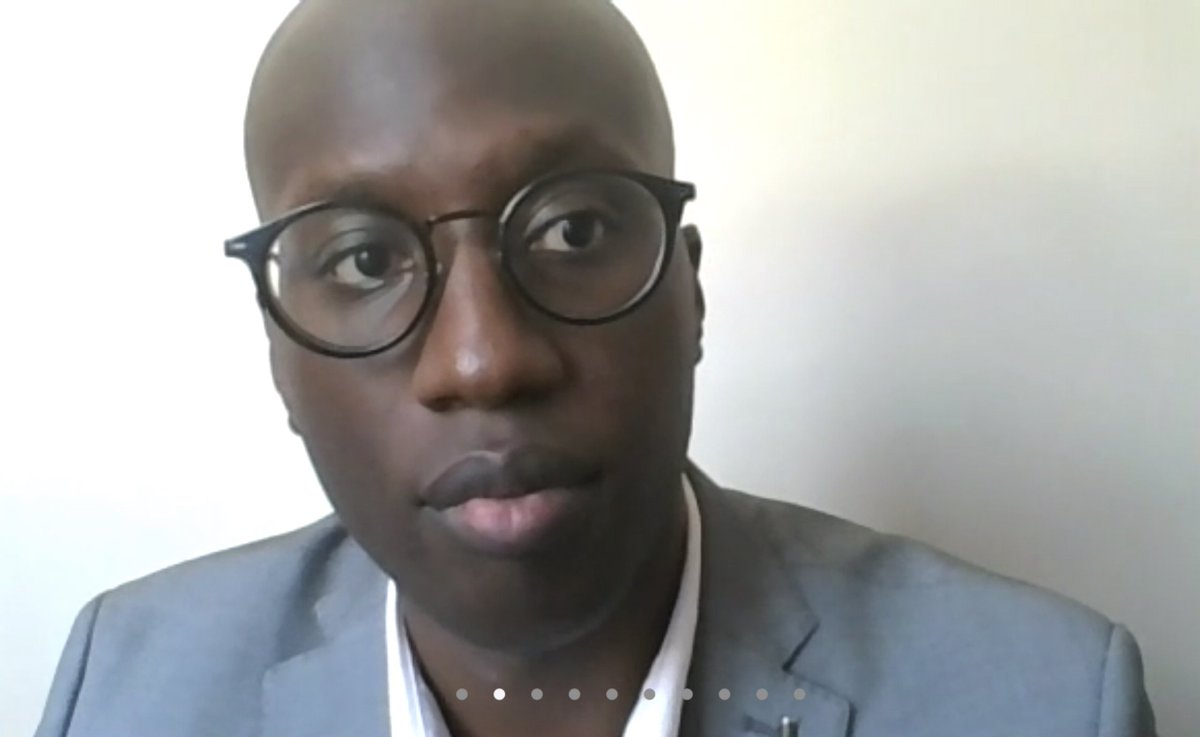 CommsPoli_D's tweet photo. Great @antiracismPR session on "Courageous Conversation" and creating safe spaces with @DanTisch     @RohiniMJ and @titra2. 

Many thanks Tiéoulé for this powerful reminder, "Allyship is about empathy." 

#AntiracismPR #ARinPR https://t.co/LnY05Eh3hj