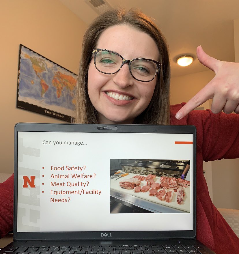 BriannaBuseman's tweet photo. This past year has brought up a lot of questions and concerns about harvesting market animals at home. Today we offered some training to NE Extension Educators to help these conversations continue to move forward #SteakScience https://t.co/MnGtcoTYIH