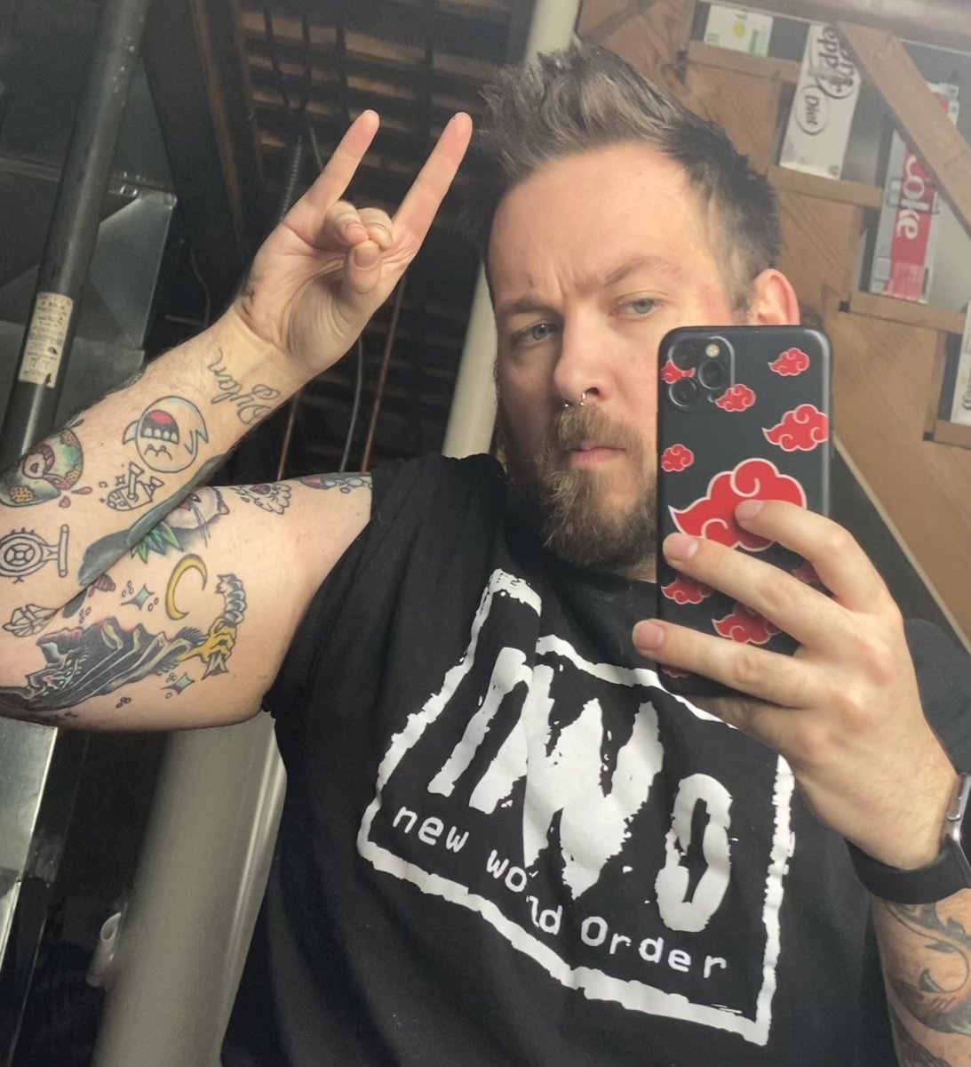WickedWitchBoi's tweet photo. Officially down 35lbs since Jan 1st! Channeling my OG heroes in the gym! Scott Hall @RealKevinNash @HulkHogan @TheRealXPac @REALbuffbagwell @ScottSteiner @Konnan5150 @Sting @PaulWight @EBischoff Randy Savage &amp; Rick Rude! Am I in the NWO yet?!
#NWO #NWO4LYFE #NEWWORLDORDER #2Sweet https://t.co/3fng4BxkHR