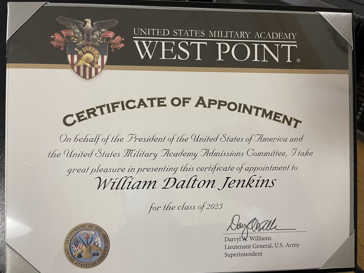 Tiger Baseball would like to congratulate senior baseball player @daltonjenkin14 on his appointment to <a href="/WestPoint_USMA/">U.S. Military Academy at West Point</a> !!! Proud of you Dalton! <a href="/CMagTigers/">Central Magnet Athletics</a> <a href="/Central_Magnet/">Central Magnet</a> <a href="/stripesquad/">THE Stripe Squad</a> <a href="/cecil_joyce/">Cecil Joyce</a> #GoArmy