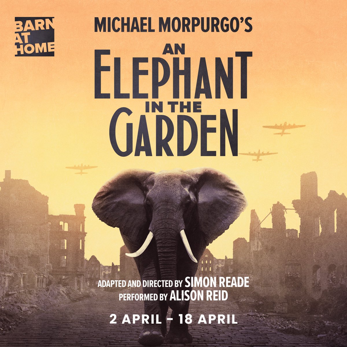 theBarnTheatre's tweet photo. Two Morpurgo classics are coming to our digital stage for this first time!
We’re bringing back the critically acclaimed Private Peaceful and An Elephant in the Garden this April.
✨Buy one get one 50% off, this week only!✨
Tickets: https://t.co/CNKm20OuFj
#BarnAtHome https://t.co/dMHQYlG3rD