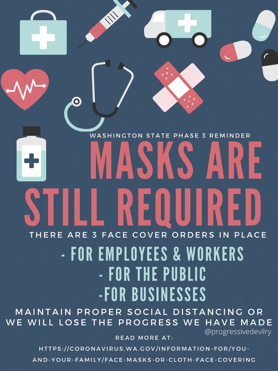ProgressDevilry's tweet image. Let’s support our local businesses by being responsible! #WearYourMask

#HelpNotHinder #SocialDistance #StayHealthy 

#MaskUpWA #SupportMainStreet #progressivedevilry