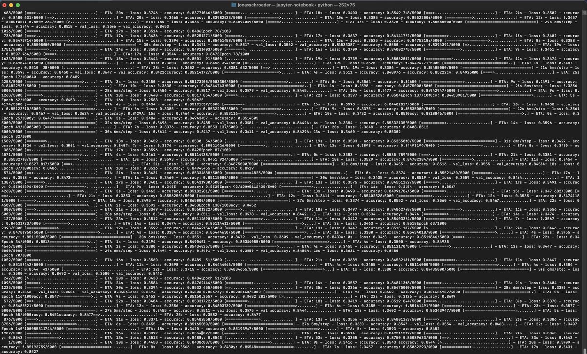 J_Schroeder91's tweet image. Just stopped my #GridSearch after almost two days. I finally did the calculation and decided that I do not have the additional 9 days to wait unproductively #smarternexttime #machinelearning