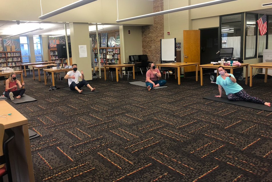 BVA229's tweet photo. Staff members enjoyed a morning of tie dye and yoga fun! We are ready to have ALL students back with us starting tomorrow!🤩 https://t.co/kB62mMgXxB