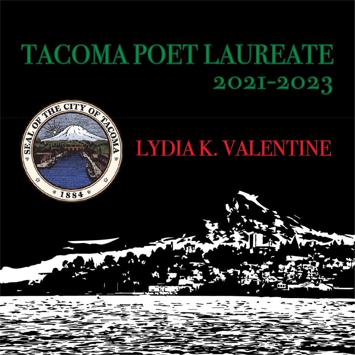 It is with great pleasure we announce to you the most incredible news… Meet your 2021-2023 TACOMA POET LAUREATE!!! 🎉🎉🎉

To read my official biography and access the Pass the Torch event on April 22nd @ 6pm PST,  visit ow.ly/6GWW50E5trT. 🖤
