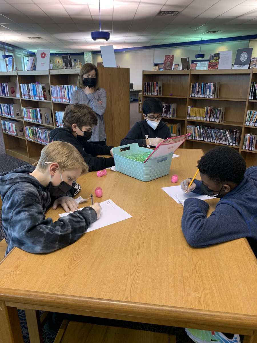Ms. Brown’s 6th grade ELA classes are egg hunting and reviewing grammar rules at the same time today! #egghunt #funwithgrammar #weareblackman @MsBrown_BMS