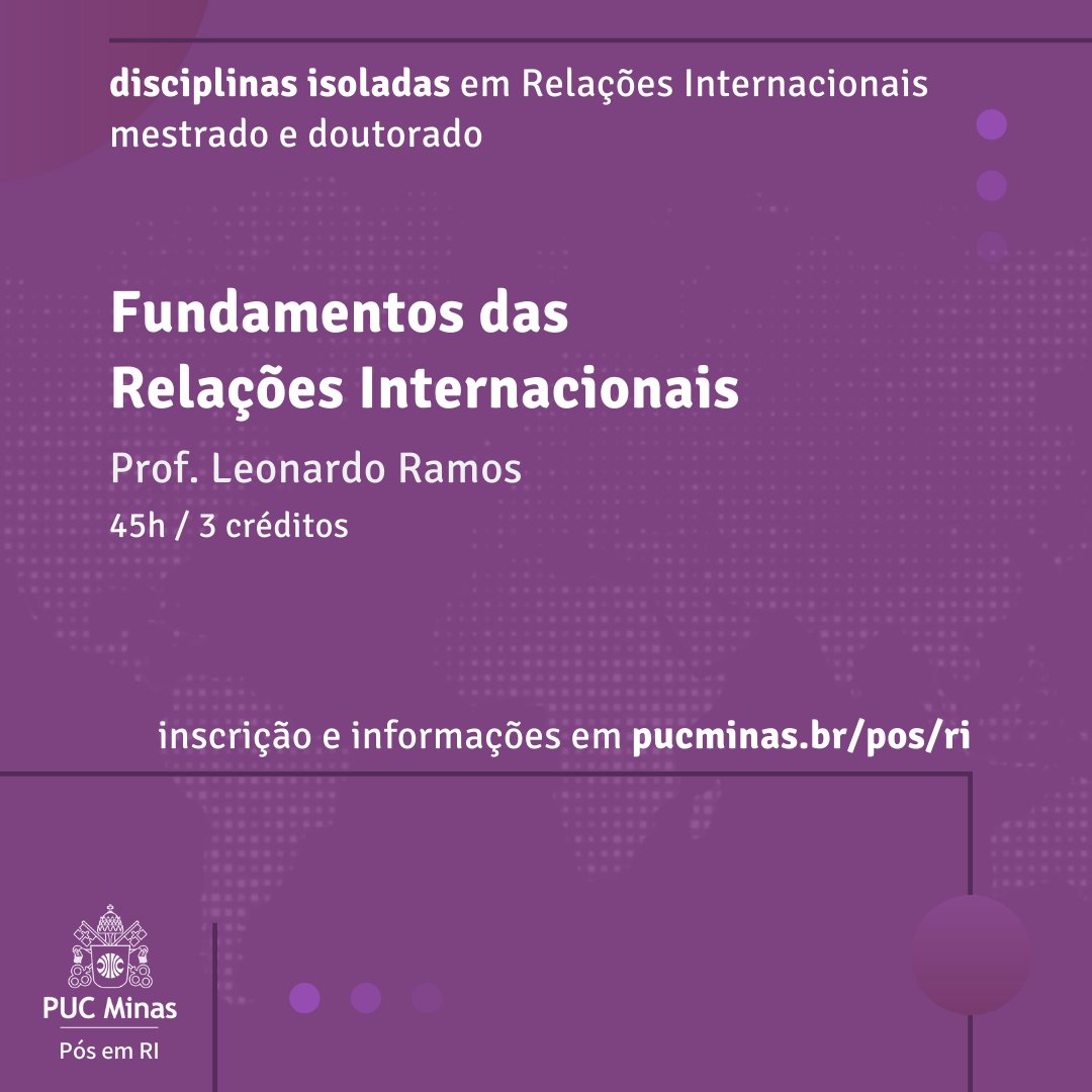 DPTO RI PUC MINAS tweet media