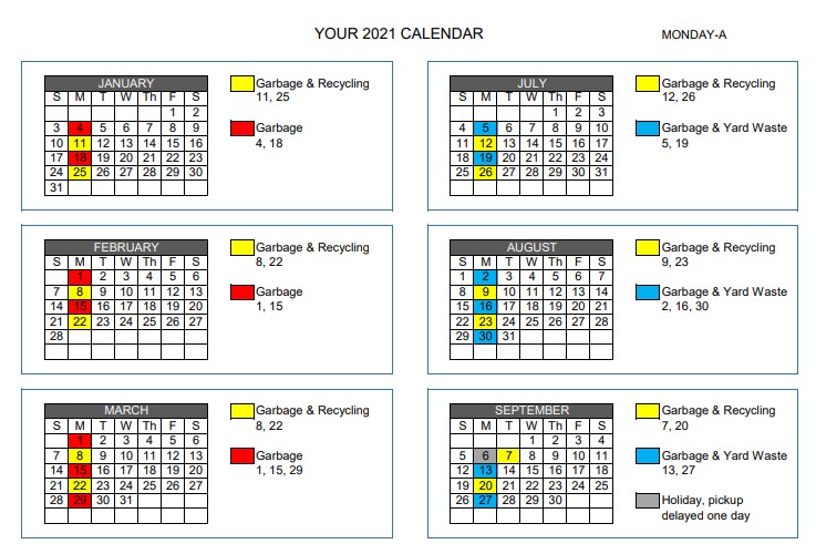 Wauwatosa, Wisconsin on X: "Yard waste collection starts April 12 and is  collected opposite of your recycling. If you prefer a printed calendar, you  can type in your address and print a