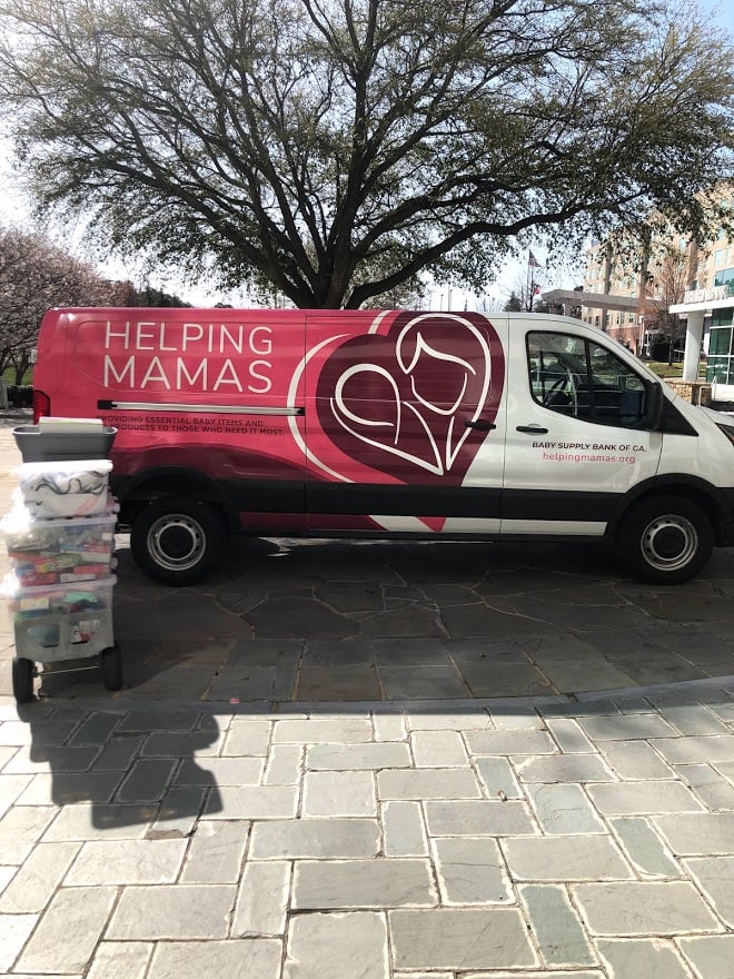 GasSouth's tweet photo. As a part of our #BeAFuelForGood initiative and in support of #WomensHistoryMonth, Gas South employees participated in a “Drive & Drop” event, collecting donations for @HelpingMamas! https://t.co/J0EoNH6GW6